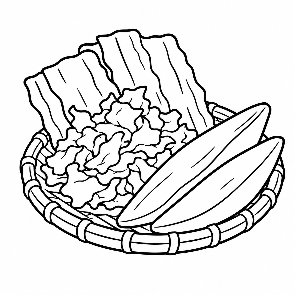 昆布と鰹節の盛りかご
